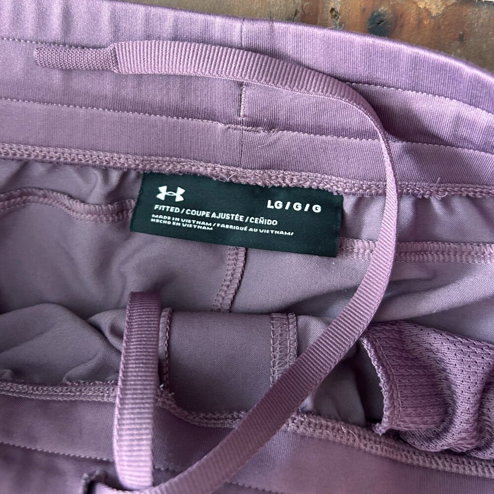 Under Armour Unstoppable Cargo Pants Mens Large Purple Performance Joggers - Picture 3 of 6